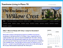 Tablet Screenshot of enclavesluxurytownhomes.wordpress.com