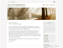 Tablet Screenshot of gayguysgirlfriend.wordpress.com
