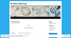 Desktop Screenshot of elbinmath.wordpress.com