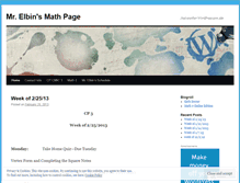 Tablet Screenshot of elbinmath.wordpress.com