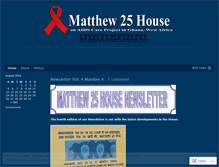 Tablet Screenshot of matthew25houseghana.wordpress.com