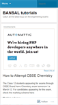 Mobile Screenshot of bansaltutorials.wordpress.com