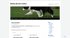 Desktop Screenshot of bekkisbordercollies.wordpress.com