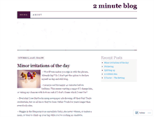 Tablet Screenshot of 2minuteblog.wordpress.com