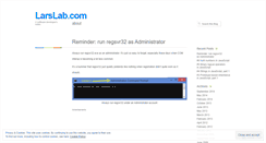 Desktop Screenshot of larslab.wordpress.com