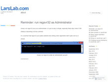 Tablet Screenshot of larslab.wordpress.com