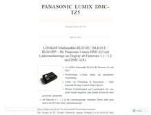 Tablet Screenshot of panasoniclumixdmctz5.wordpress.com