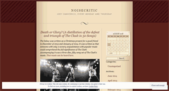 Desktop Screenshot of noisecritic.wordpress.com