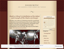 Tablet Screenshot of noisecritic.wordpress.com