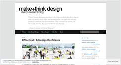 Desktop Screenshot of makethinkdesign.wordpress.com