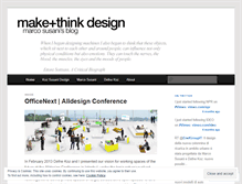 Tablet Screenshot of makethinkdesign.wordpress.com