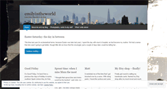 Desktop Screenshot of emilyintheworld.wordpress.com