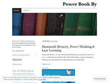 Tablet Screenshot of powerbookby.wordpress.com