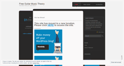 Desktop Screenshot of freeguitartheory.wordpress.com