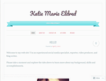 Tablet Screenshot of katieeldred.wordpress.com