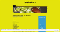 Desktop Screenshot of lacocinadesara.wordpress.com