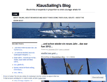 Tablet Screenshot of klaussailing.wordpress.com