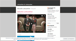 Desktop Screenshot of lottozahlen.wordpress.com