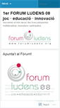 Mobile Screenshot of forumludens.wordpress.com