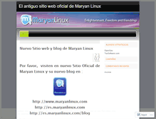 Tablet Screenshot of maryanlinuxes.wordpress.com