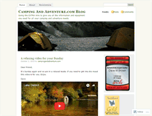 Tablet Screenshot of campingandadventure.wordpress.com