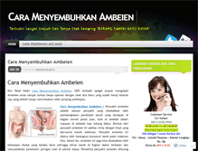 Tablet Screenshot of caramenyembuhkanambeien18.wordpress.com