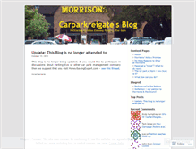 Tablet Screenshot of morrisonsreigatecarpark.wordpress.com