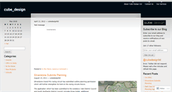 Desktop Screenshot of cubedesignltd.wordpress.com