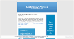 Desktop Screenshot of koolshanky.wordpress.com