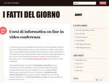 Tablet Screenshot of ifattidelgiorno.wordpress.com