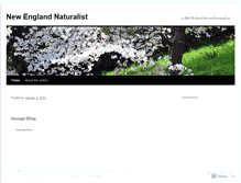 Tablet Screenshot of newenglandnaturalist.wordpress.com