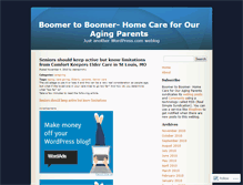 Tablet Screenshot of boomertoboomerandourparents.wordpress.com