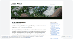 Desktop Screenshot of lieselsartikel.wordpress.com