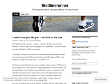 Tablet Screenshot of firsttimerunner.wordpress.com