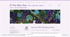 Desktop Screenshot of dvinewinetime.wordpress.com