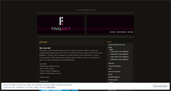 Desktop Screenshot of finaledit.wordpress.com