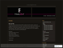 Tablet Screenshot of finaledit.wordpress.com