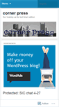Mobile Screenshot of cornerpress.wordpress.com