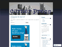 Tablet Screenshot of cornerpress.wordpress.com