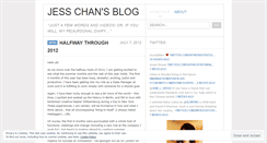 Desktop Screenshot of jesschan89.wordpress.com