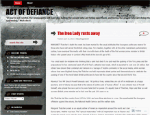Tablet Screenshot of actofdefiance.wordpress.com