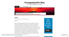 Desktop Screenshot of encangsaepudin.wordpress.com