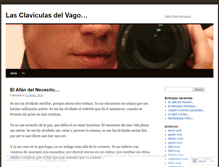 Tablet Screenshot of lasclaviculasdelvago.wordpress.com