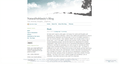 Desktop Screenshot of naturalsublimity.wordpress.com