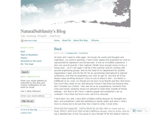Tablet Screenshot of naturalsublimity.wordpress.com