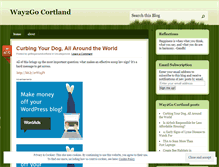 Tablet Screenshot of gettingaroundcortland.wordpress.com