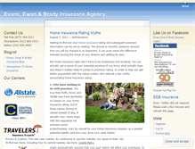 Tablet Screenshot of evansewanbradyinsurance.wordpress.com