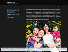 Tablet Screenshot of blogpicturethis.wordpress.com