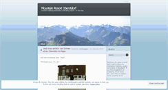 Desktop Screenshot of oberstdorfresort.wordpress.com