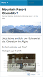 Mobile Screenshot of oberstdorfresort.wordpress.com